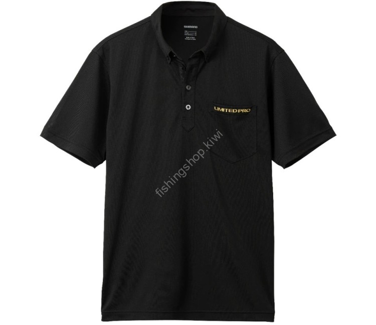 SHIMANO SH-123W Limited Pro Polo Shirt Limited Black M