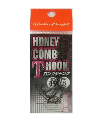 Rodio Craft HONEY COMB T HOOK Long Shank No.8(Fluorine)
