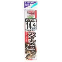 Sasame AA207 Greenling Hook ( Red ) Line incl. 14 4