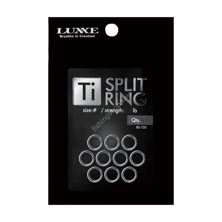 GAMAKATSU 80-720 Luxxe Ti BOGGY Split Ring #8