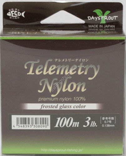 DAYSPROUT Telemetry Nylon [Clear] 100m #0.7 (3lb)