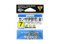GAMAKATSU Iseama Ring Eye [Gold] #7 (12pcs)