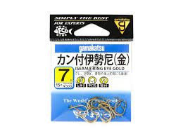 GAMAKATSU Iseama Ring Eye [Gold] #7 (12pcs)