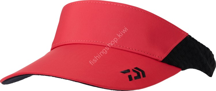 DAIWA DC-7124 Design Mesh Sun Visor (Red) Free Size