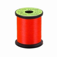 TIEMCO Uni 8/0 Waxed Midge Thread Fiery Orange #117