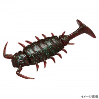 JACKALL Chibi Chinu Mushi 1.5" Grape Green Flake
