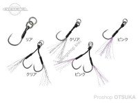 DUO Drag Metal Cast Genuine Assist Hook DC-SC [Clear Tinsel] #13 (5pcs)