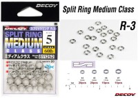 DECOY Split Ring Medium Class [Silver] #4 (20pcs)