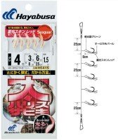 HAYABUSA Futo Harisu Sabiki Chikuko Skin Red HS415 [Gold] 5 Hook 3-2