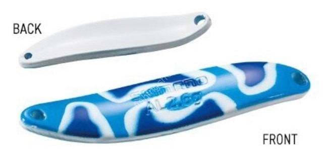 SHIMANO TR-S26R Cardiff Alumi Slim 2.6g #26T Blue White Camo