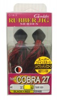 GAMAKATSU Rubber Jig Type Cobra 27 10g Black & Red 2 / 0
