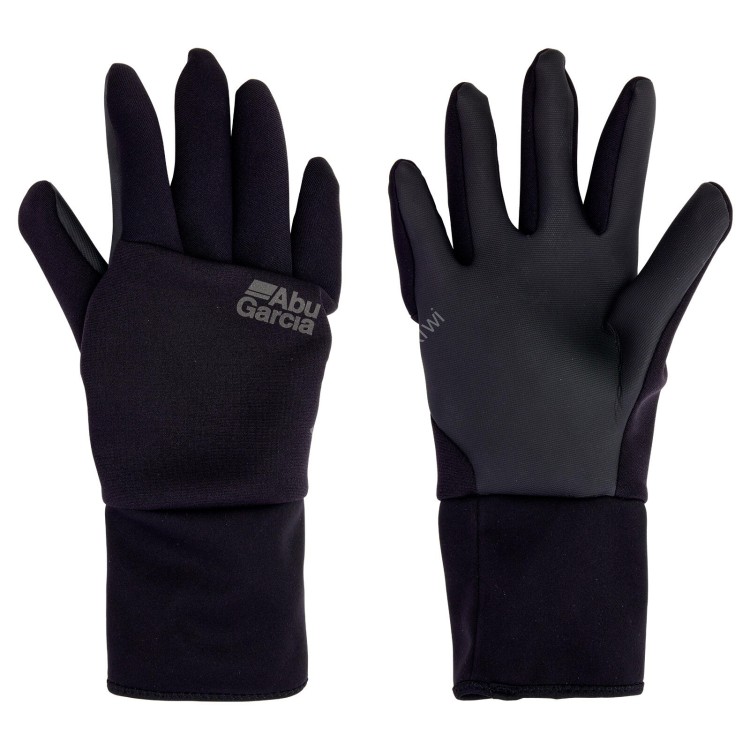 ABU GARCIA Long Cuffs Full Finger NP Gloves (Black) L