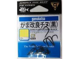 GAMAKATSU Gama Kairyo Chinu [Black] #4 (12pcs)
