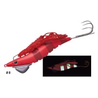 GAMAKATSU 19-336 Octorise Spike&Claw No.3.5 #08 Red / Red Glow
