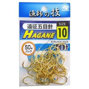 SHIMODA GYOGU HP Ensei Gomoku Hook [Gold] #10 (50pcs)