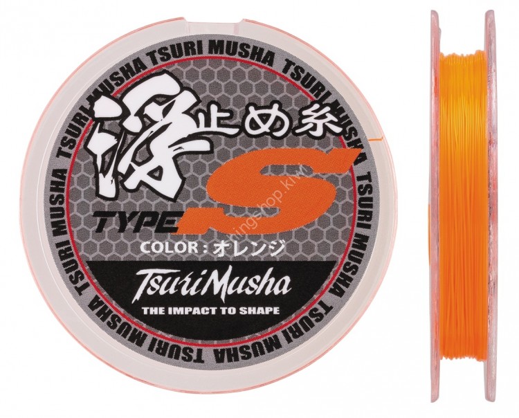 TSURI MUSHA TM Uki Dome Ito Type S [Orange] 12m #2.5