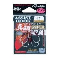 GAMAKATSU Assist Hook Red Snapper Type R [Silver] #1/0 (2pcs)