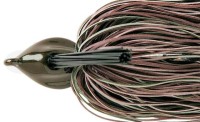 DEPS Flat Back Jig 1/2oz Fine Rubber Skirt #07 Brown/Watermelon