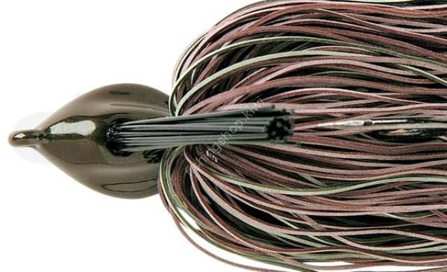 DEPS Flat Back Jig 1/2oz Fine Rubber Skirt #07 Brown/Watermelon