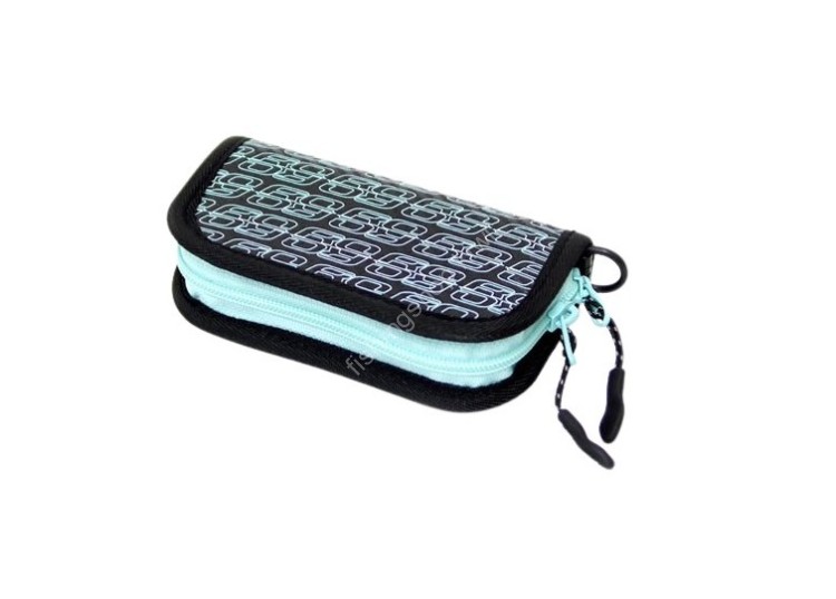 RODIO CRAFT Carbon Wallet Mini Long #06 Black/RCxRC Turquoise Logo