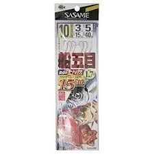 SASAME Fune Gomoku D-518 [White] 3 Hook 14cm 10-3 (2pcs)