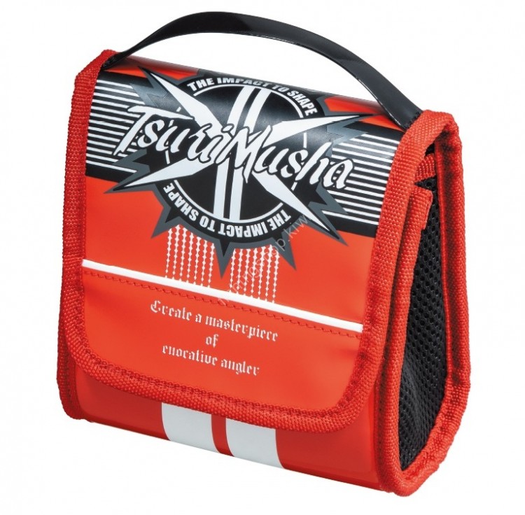 TSURI MUSHA Army Reel Pouch #Red