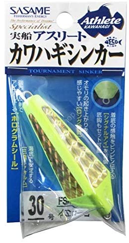SASAME FSM19 Athlete Kawahagi Sinker Yellow Gold # 30