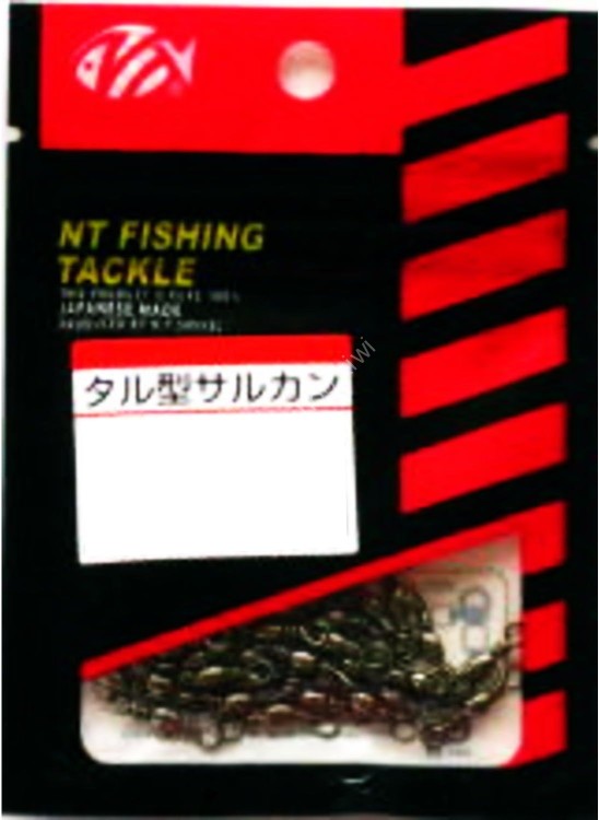 NT Swivel Hanger Type Barrel Swivel [Black] #6 (50pcs)