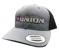 FLASH UNION FU MESH CAP TYPE A MCA-002 HEATHER / BLACK