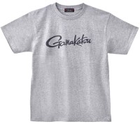 GAMAKATSU GM3711 T-Shirt Cursive Logo (Gray) M