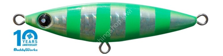 BUDDY WORKS Off Bait 68mm 30g #ZGR Zebra Green