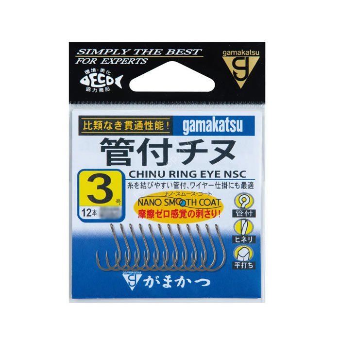 GAMAKATSU Chinu Ring Eye [Nano Smooth Coat] #2 (12pcs)