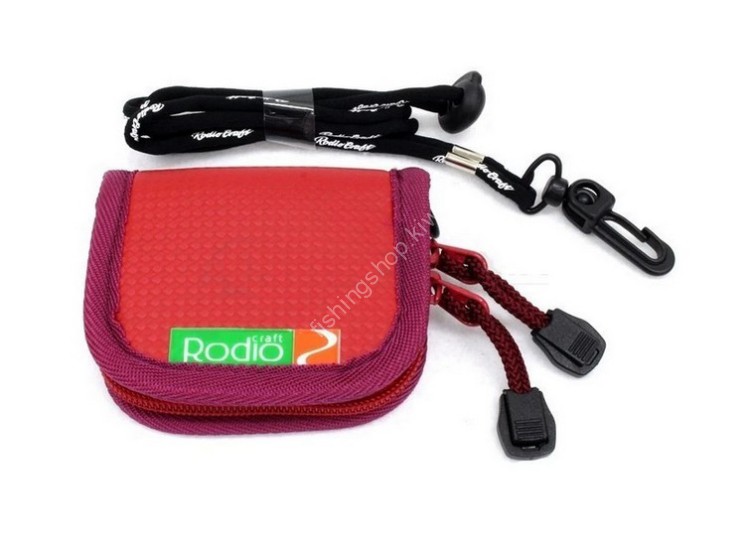 RODIO CRAFT Carbon Ishimatsu Gara Wallet Mini #Red