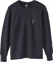 DAIWA Long Sleeve T-Shirt M DE-66020 Black Zippered Pocket