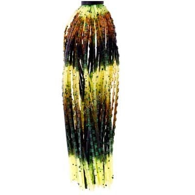 VALLEY HILL Umbrella Ripple # 302 Black Chartreuse Multi Color Glitter