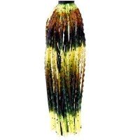 VALLEY HILL Umbrella Ripple # 302 Black Chartreuse Multi Color Glitter