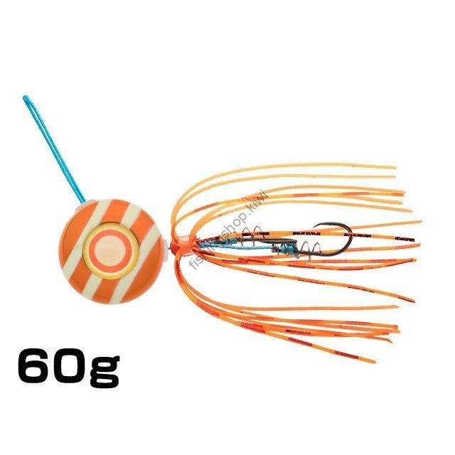 ECOGEAR TG Aquraba Head Kuwase 60g #AH06 Orange Metal Glow Stripe (Rig-AK04 Super Orange Tiger)