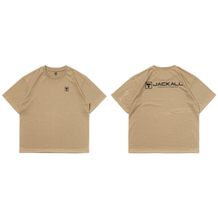 JACKALL TS-A002 Back Logo T-shirt [Sand Beige] XXL