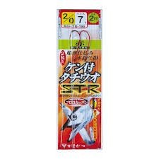 GAMAKATSU Kentsuki Tachiuo ST-R 1 Piece Rig [Red] #2/0 (2pcs)