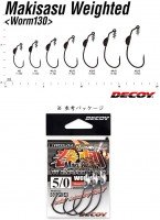 DECOY Worm 130 Makisasu Weighted #2 NS Black