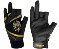 SUNLINE SUG-238 Specialist Gloves (3fingers) Black×Gold LL