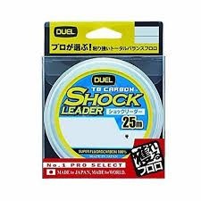 DUEL TB Carbon Shock Leader [Natural Clear] 25m #30 (100lb)