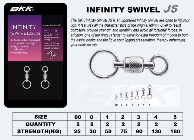 BKK BKK Infinity Swivel JS [Stainless] #3 (2pcs)