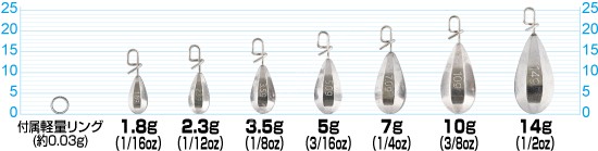 OWNER 12335 SK51 Tungsten Sinker 1.8 g