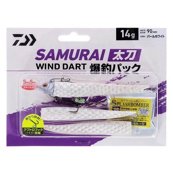 DAIWA Samurai Sword Wind Dart Bomb Fishing Pack 14g Pearl White