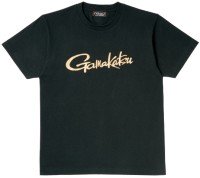 GAMAKATSU GM3576 T-Shirt Cursive Logo (Black) 110