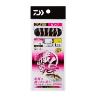 DAIWA Syokunin Breakwater Sabiki Soft Ami Shrimp 5 Hooks [Pink] 3-0.8