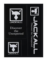 JACKALL Logo Sticker Black