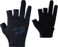 DAIWA DG-6423 Quick Dry Gloves (3fingers cut) Navy L
