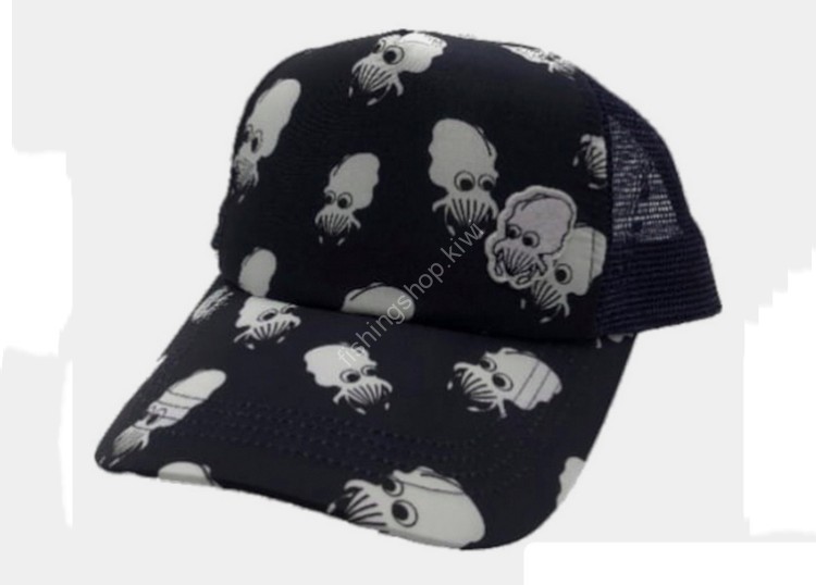 KOHINATA Cap Gyogyo Mesh 10410 #Bigfin Reef Squid (Black)